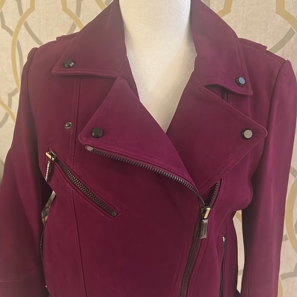 Bagatelle Genuine Suede Motorcycle Jacket - Picture 3 of 13